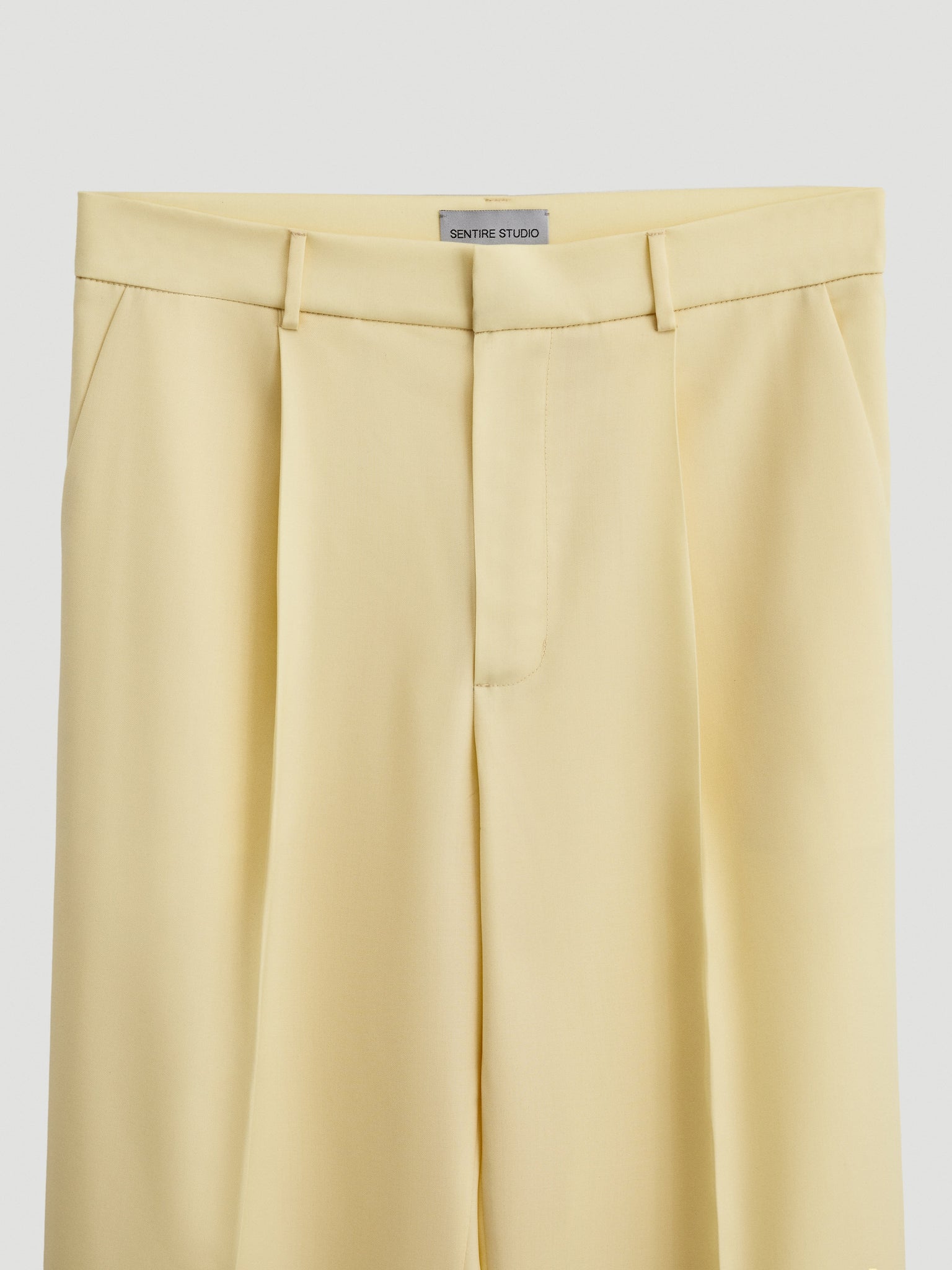 Yellow Pleated Trousers
